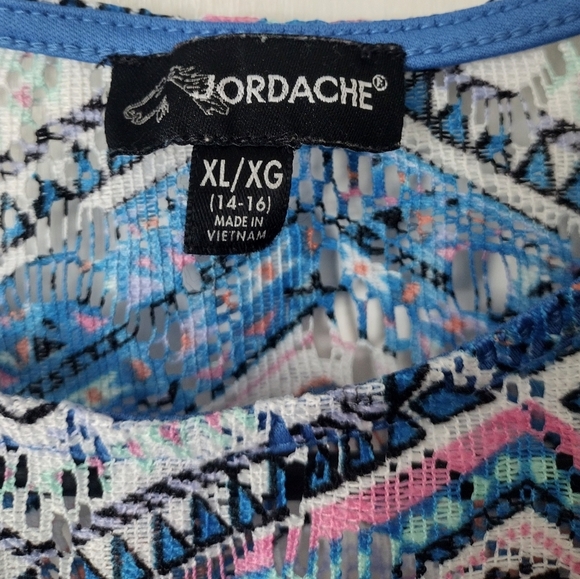 Girls Jordache Aztec Style Sleeveless Top XL - Picture 4 of 5
